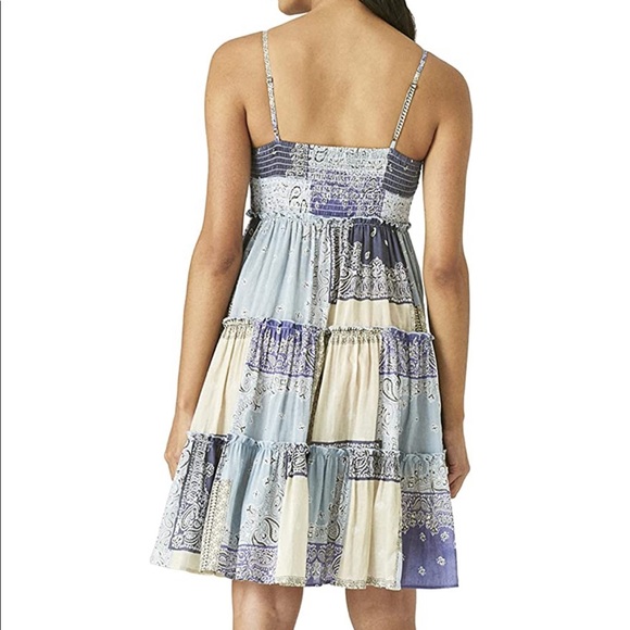 Lucky Brand Women’s Tiered Mini Dress in Indigo - Picture 3 of 4